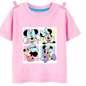 Disney Children's Cartoon Printed Cotton T-shirt Casual Long Sleeve T-shirt